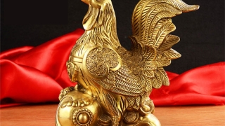 风水摆设-铜公鸡斩桃花